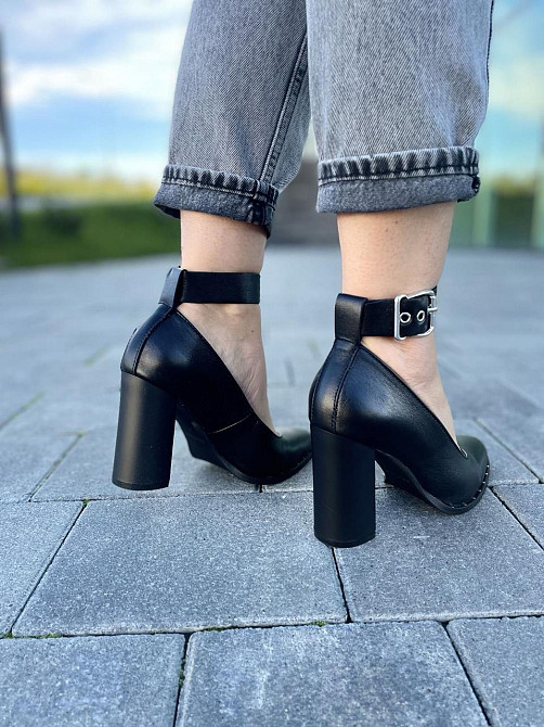 Nivelle Туфлі жіночі NIVELLE чорні натуральна шкіра каблук 9 см (1906/9518-9544) Коломия - фото 7