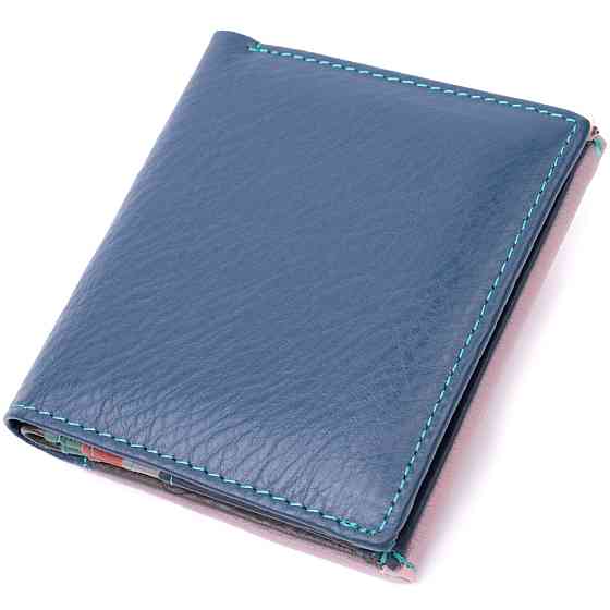 Симпатичный женский кошелек с оригинальной монетницей из натуральной кожи ST Leather 19512 Разноцветный Киев