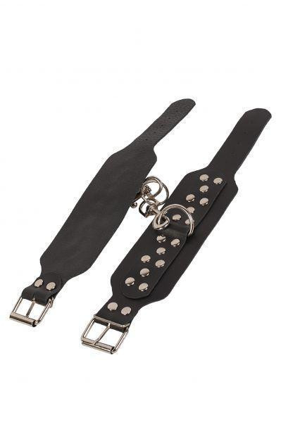 Оковы на лодыжки Leather Leg Cuffs Black Sex Aura Киев - изображение 3