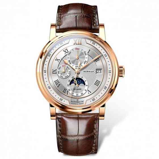 Водостойкие механические часы Borman Club golden Киев