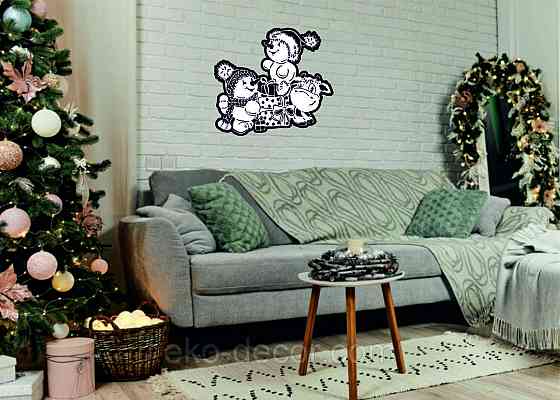 Декоративне настінне Панно «Сніговик», Декор на стену Київ