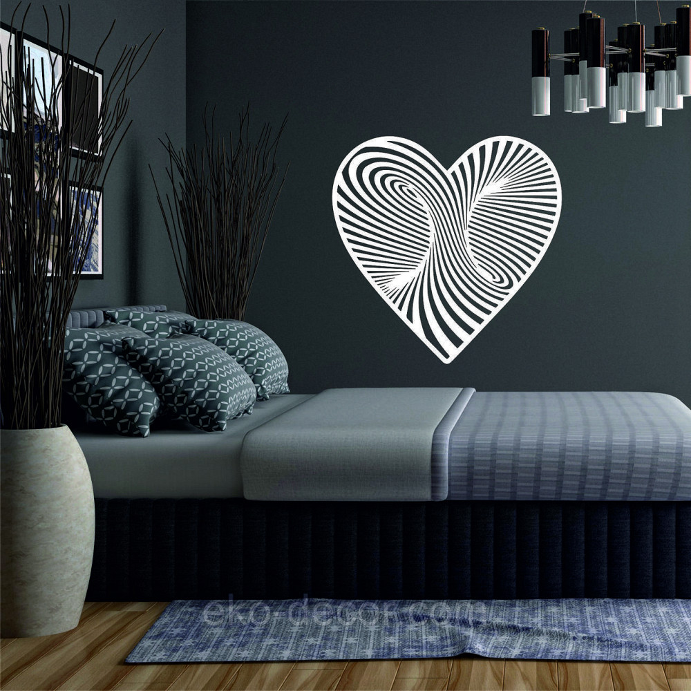 Декоративное настенное Панно «Сердце» Декор на стену 70*70 см, Белый Киев - изображение 2
