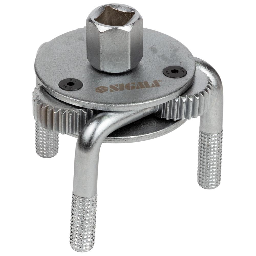 Sigma Съемник масляного фильтра "краб" Ø70-130мм с круглым захватом и переходником 1/2"-3/8" SI Коломия - фото 1