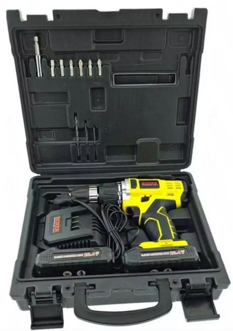 SR-017 Аккумуляторная Шуруповерт 20,4В с LED, 2 Скорости, 2x2Аh, Чемодан, 13 Аксессуаров в Комплекте Одесса - изображение 8