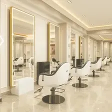 Перукарська Консоль Calissimo Konsola Konsoleta Fryzjerska Barberska Kosmetyczna Lustro Led Rama Aluminiowa 200X80 Pro Київ