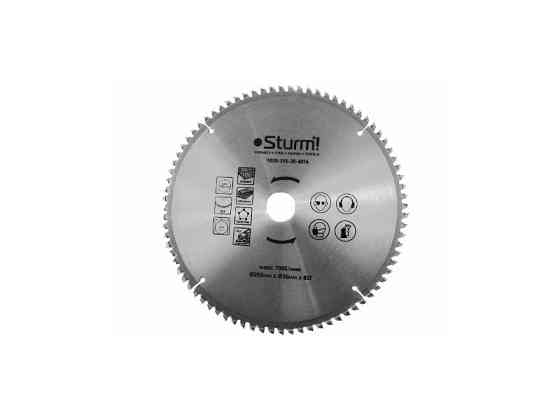 Диск пиляльний ламінат/алюміній/пластик (255х30 мм 80 зубів) для MS5525WM Sturm 9020-255-30-80TA (читати Рівне
