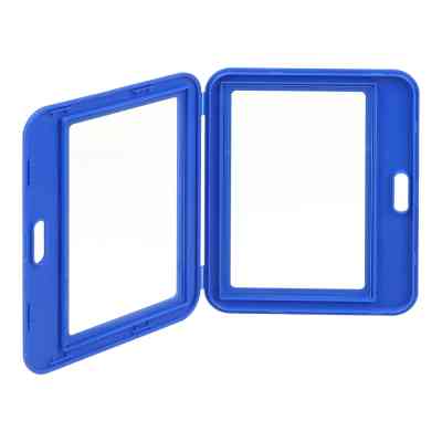 Бейдж Buromax горизонтальный, 101 х 80 мм, PP+PVC, синий (BM.5415-02) Винница