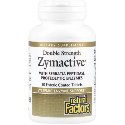 Витаминно-минеральный комплекс Natural Factors Ферменты двойной концентрации, Zymactive, Double Strength, 30 табле (NFS-01752) Винница - изображение 1