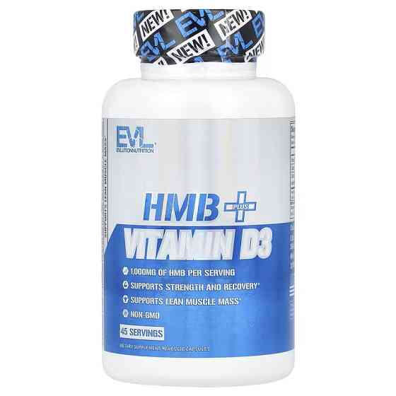 HMB и витамин D3 Evlution Nutrition HMB + Vitamin D3 90 Veggie Capsules Луцк
