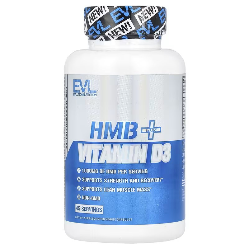 HMB и витамин D3 Evlution Nutrition HMB + Vitamin D3 90 Veggie Capsules Луцк - изображение 1