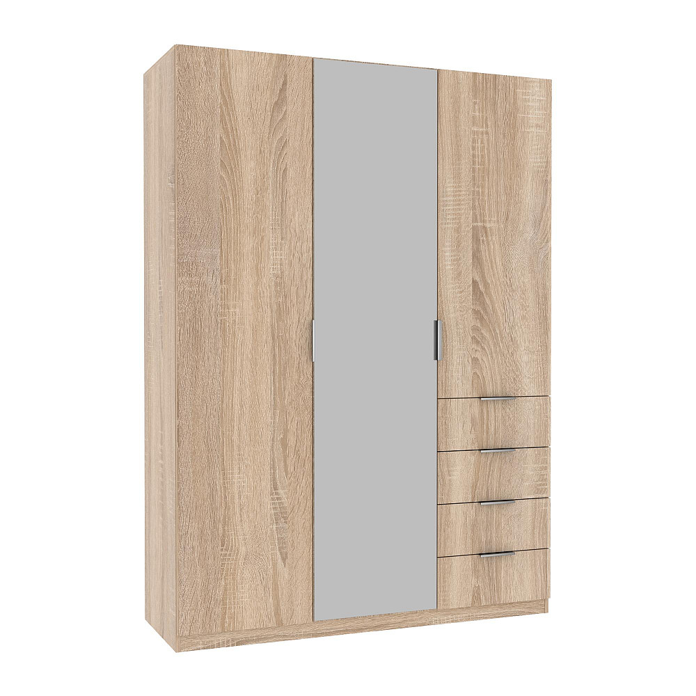 Шкаф Кристалл 2, Дуб Сонома, 1500х520х2100 Львов - изображение 1