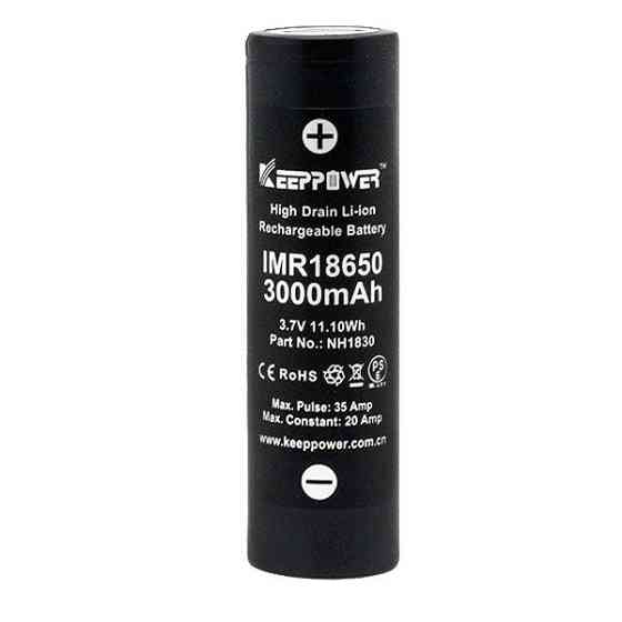 Аккумулятор Keeppower IMR18650 3000 mAh (Samsung INR18650-30Q) (Черный) Винница