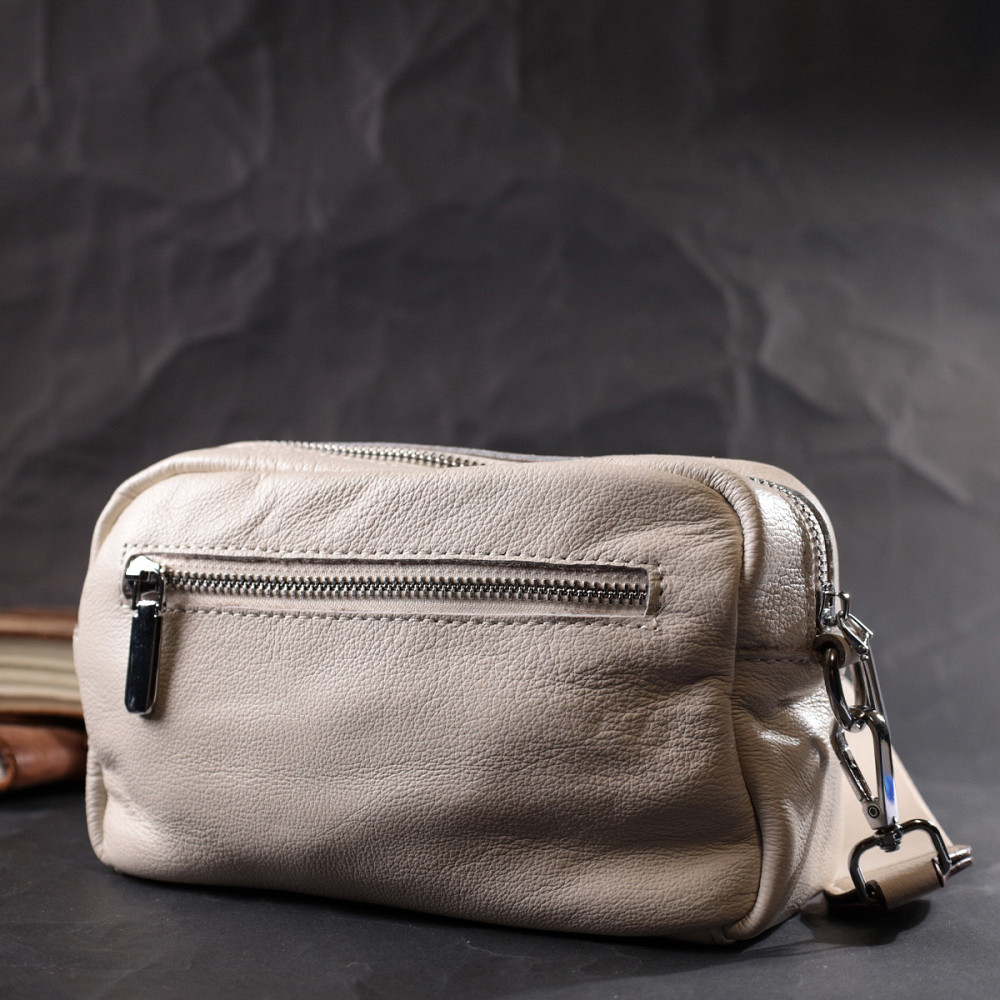 Качественная сумка для женщин из натуральной мягкой кожи Vintage 22438 Белая Киев - изображение 8