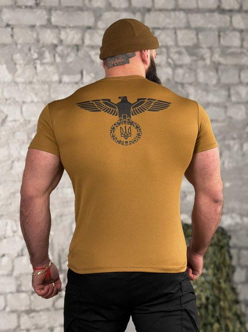 Тактическая потоотводящая футболка SABUR  Орел кайот  ВТ5083 Одесса - изображение 7