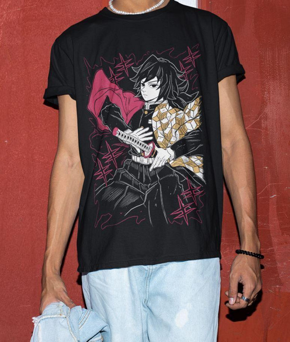 Футболка аниме Истребитель демонов оверсайз (S/M/L) Черний AnimeJ1111 Днепр - изображение 3