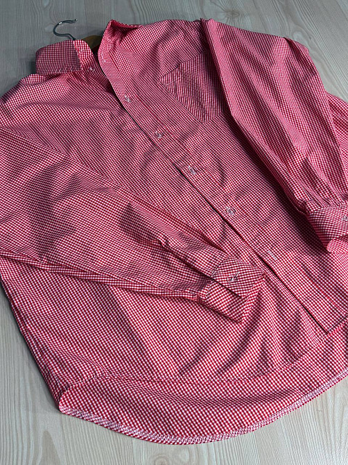 Сорочка жіноча Irel 2222 супер оверсайз в клітинку подовжена великі розміри червона, червоний, one size Київ - фото 3