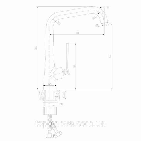 Смеситель для кухни TOPAZ TEEL TT 24401-H59-BB Черновцы