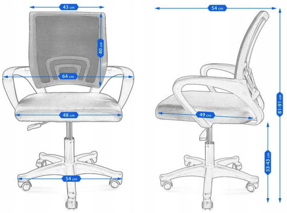 Офісне крісло Smart Jumi помаранчевий Київ