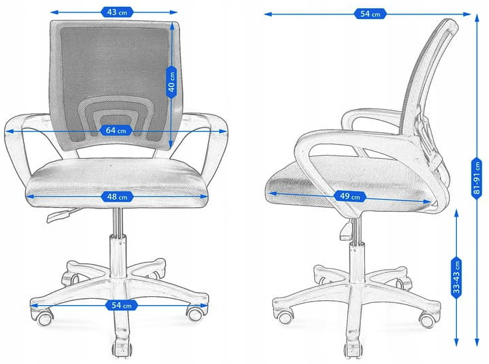 Офісне крісло Smart Jumi помаранчевий Київ - фото 4