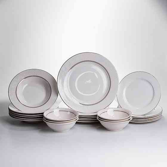 Столовий сервіз на 6 персон 24 предмети порцеляновий HP-HK-A13 Коломия