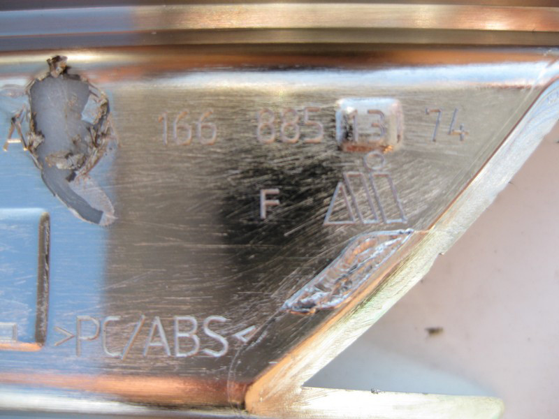 Mercedes-Benz  A1668851374 Нова хром накладка AMG лівого ДХО ML W166 Одесса - изображение 4