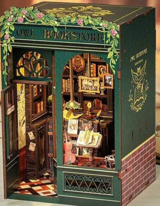 Румбокс книжный магазин совы, интерьерный конструктор своими руками. Харьков - изображение 7