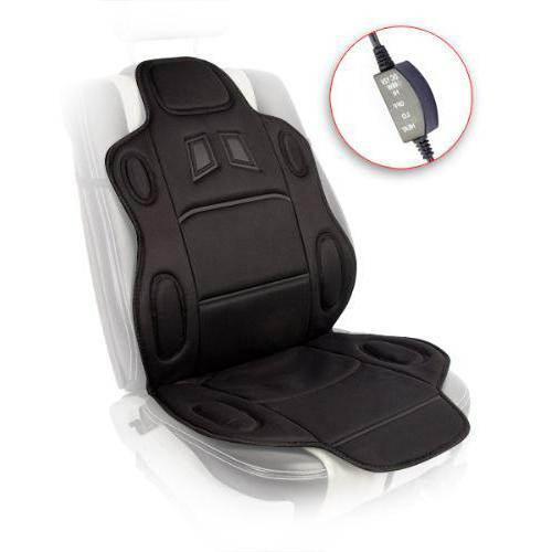 Накидка з підігрівом на сидіння висока H 19002 BK (115x49см) з перемикачем Харків - фото 1