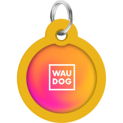 Адресник для животных WAUDOG Smart ID с QR паспортом "Градиент оранжевый", круг 30 мм (230-4035) Винница - изображение 2