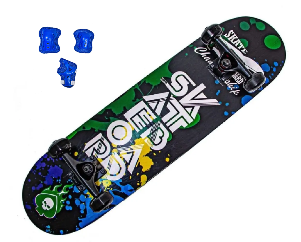 Cкейтборд із захистом Scale Sports "SKATEBOARD". Навантаження до 90 кг Одеса - фото 1