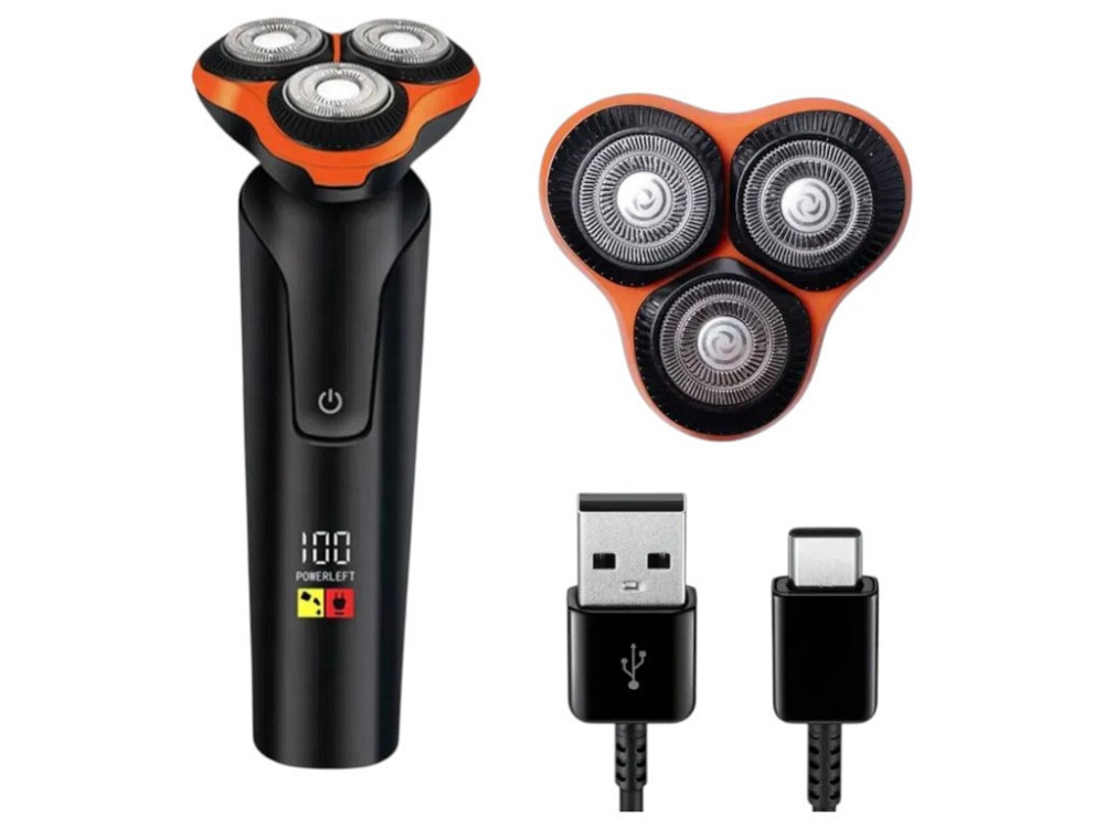 Електробритва SK-16039 з літієвою батареєю 1200 mAh і нержавіючою сталевою ріжучою головкою Одеса - фото 1