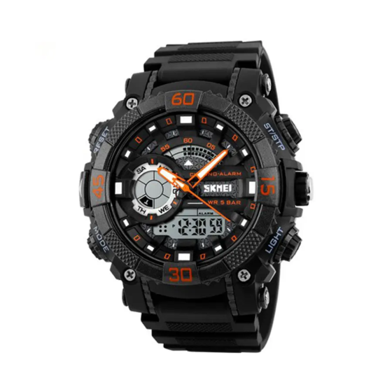 Мужские спортивные наручные часы Skmei 1228 Оранжевый Киев