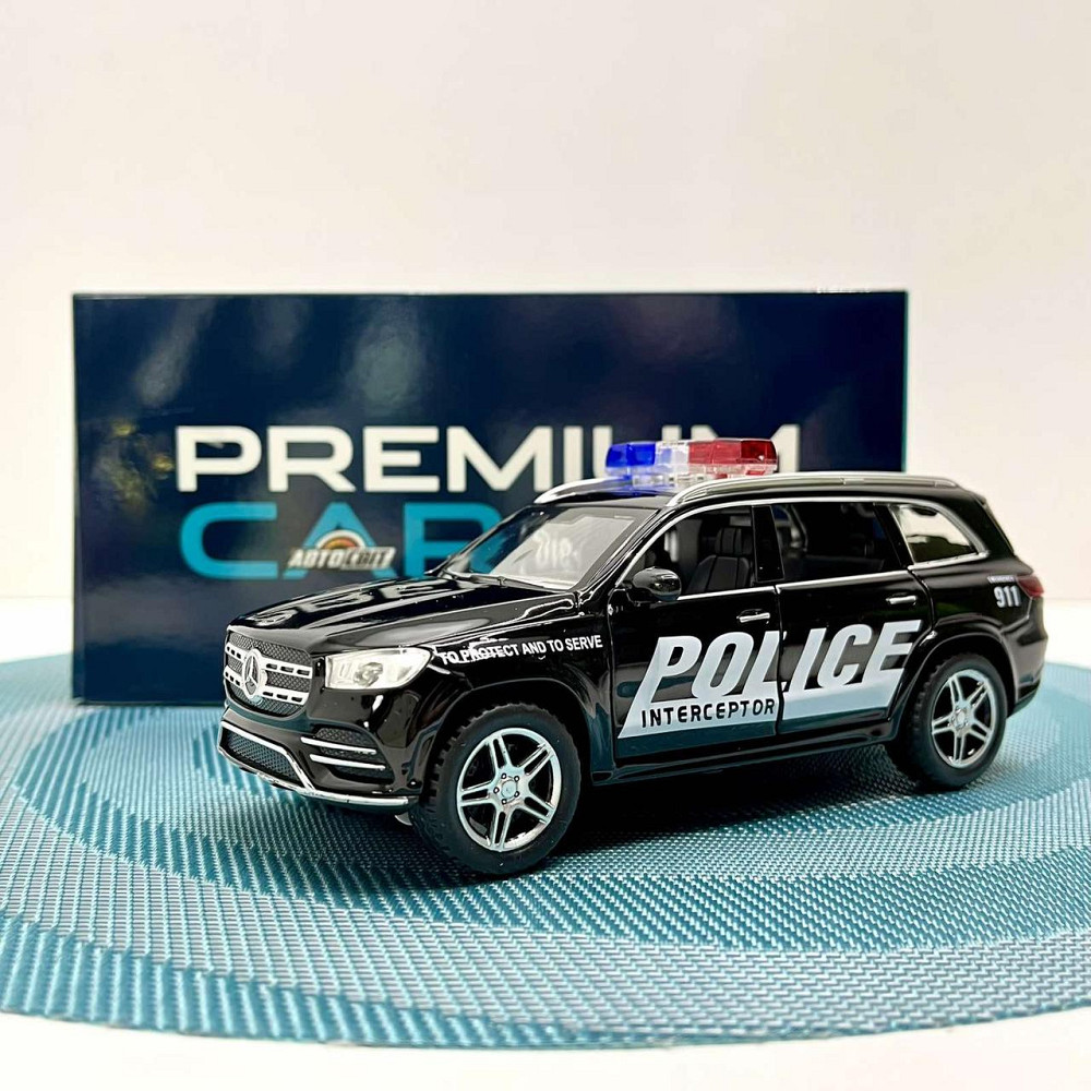 Машина Автосвіт Mercedes gls інерційна відчиняються двері 16.5 см Чорна (AP-1957) Чернігів - фото 2
