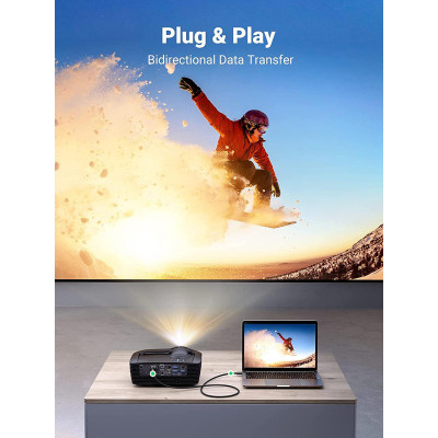 Кабель мультимедійний HDMI M to DVI M 1.0m HD106 black Ugreen (30116) Вінниця - фото 6