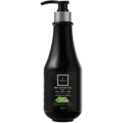 Гель для душа Famirel Для мужчин 3 в 1 Зимняя сила с мятой и лаймом 750 мл (7290114085144) Винница - изображение 1