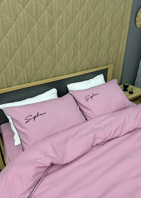 Комплект постільної білизни Сатин, Євро 200х230 Ліловий (88-150) Київ - фото 8