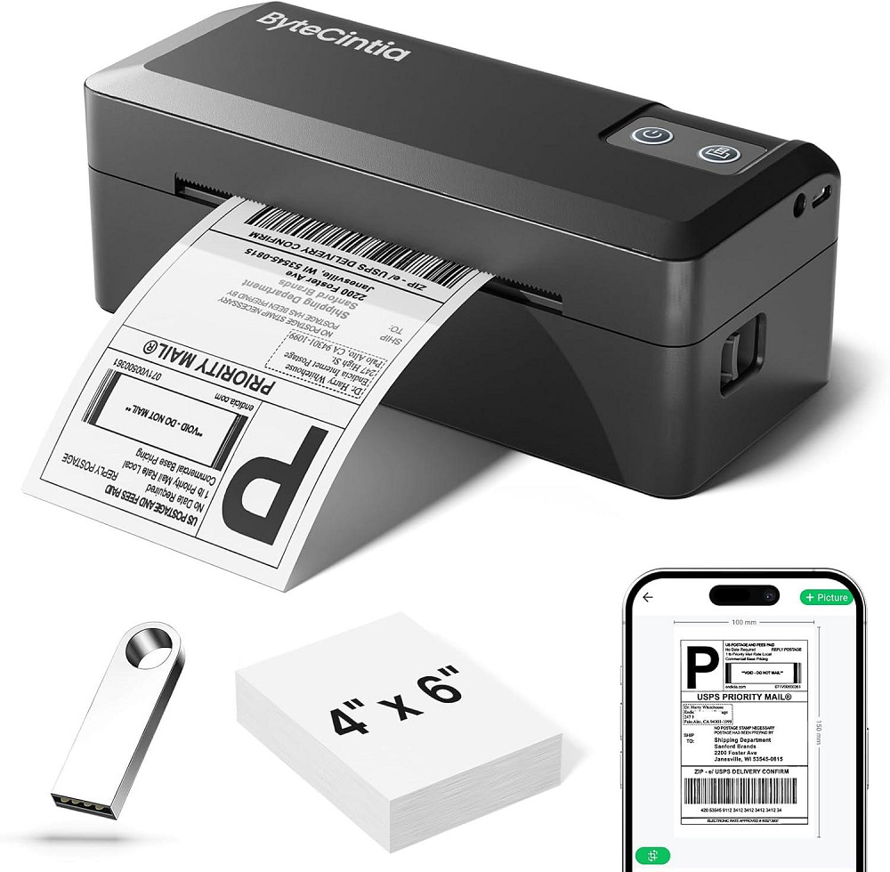Принтер для друку етикеток з Bluetooth ByteCintia Y41BT Луцьк - фото 1