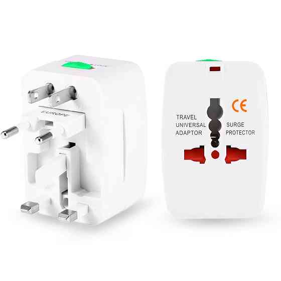 Туристичний універсальний мережевий перехідник адаптер розеток і вилок EU UK US AU Київ