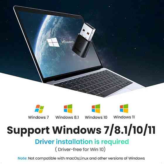 Адаптер USB Bluetooth 5.0 UGREEN CM390 UGR-80889 Одеса