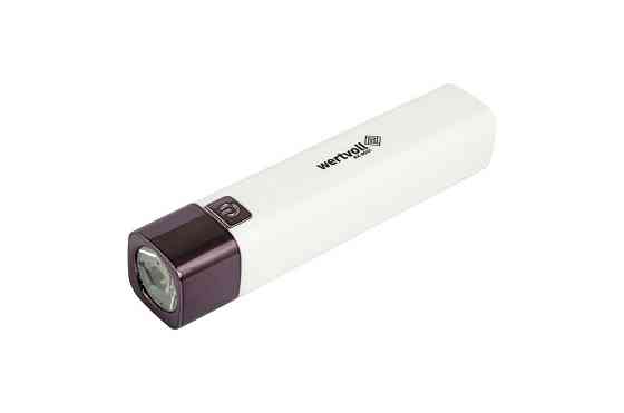 WERTVOLL Ліхтар WERTVOLL 3 режими LED Li-ion 1200 mAh/t 7000 K/80 lum powerbank ABS 122х25 мм W Коломия