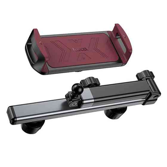 Автотримач для телефона HOCO H69 Gamble telescopic tablet car holder (rear pillow) Black and Red Київ