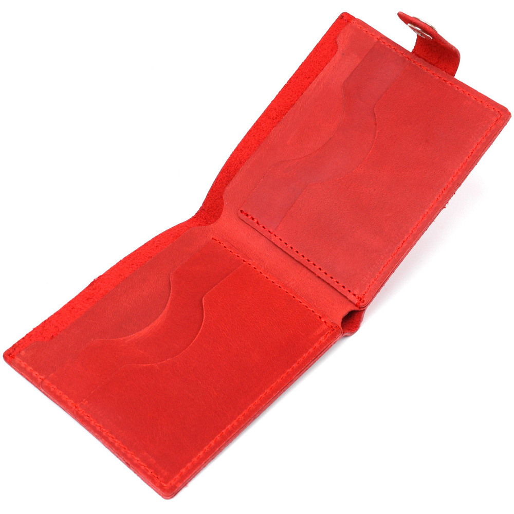 Жіноче невелике вінтажне портмоне Shvigel 16455 Червоний Київ - фото 6