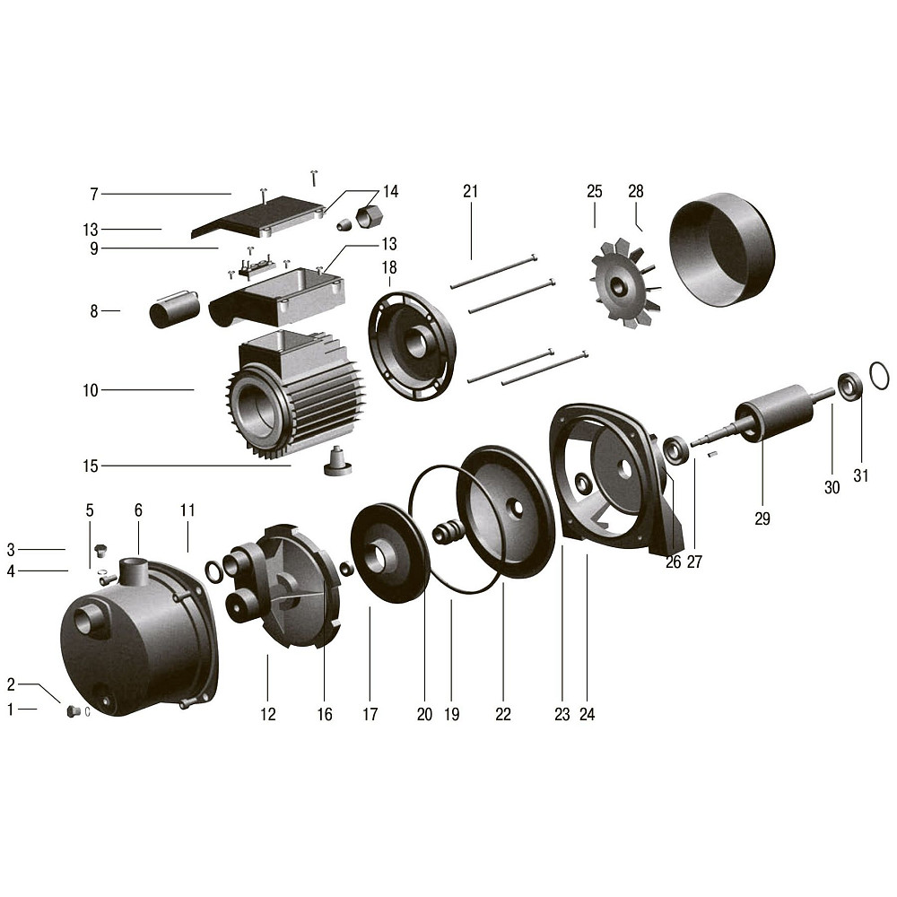 Насос відцентровий VOLKS pumpe JY1000 1,1кВт нержавійка Тернопіль - фото 7