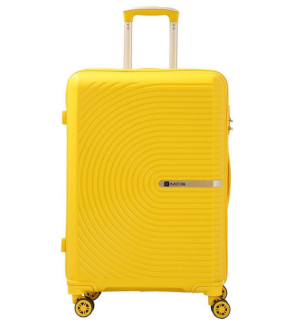 Чемодан пластиковый MCS V374 большой 75 см желтый Киев - изображение 2