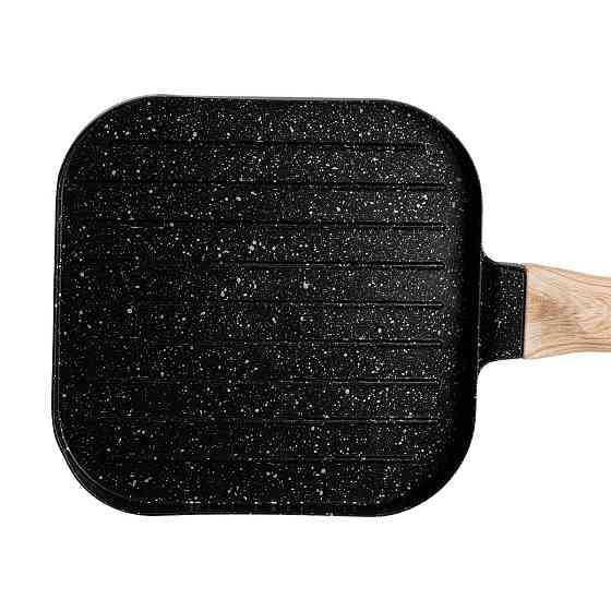 Квадратна сковорода-гриль 18×18 см з гранітним покриттям Київ