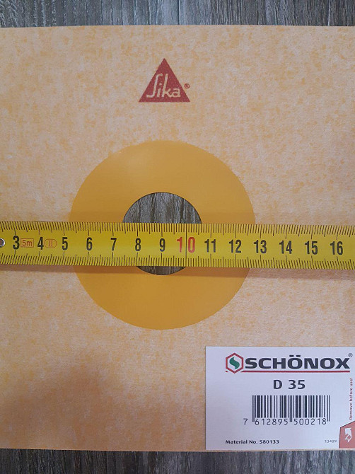 Гідроізоляційний фланець Sika Schönox D35 180x180 Київ - фото 2