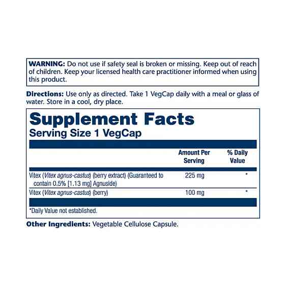 Витекс экстракт ягод Solaray Vitex Chaste Berry Extract 225mg - 60 vcaps Луцк