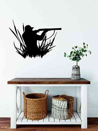 Декоративне настінне Панно «Полювання», Декор на стіну 90*66 см, Чорний Київ