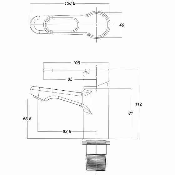 Смеситель для умывальника Globus Lux Dolly GLD-0401 Киев