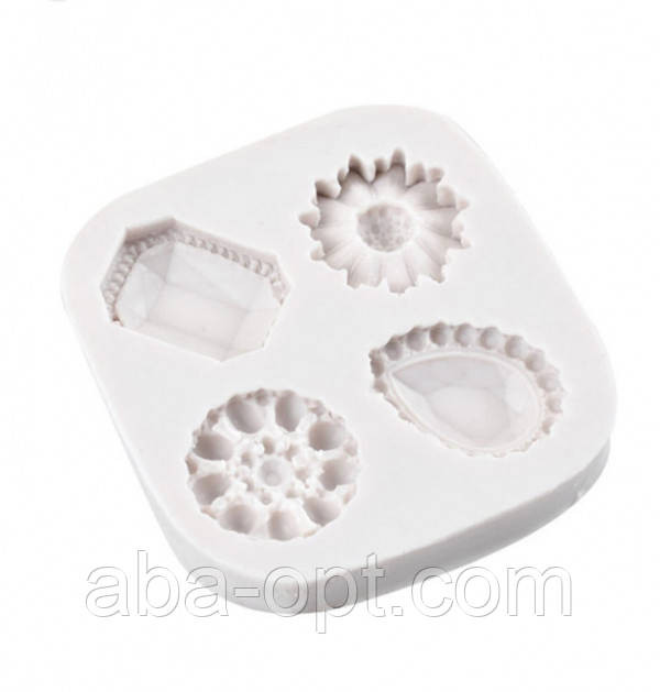 Молд силіконовий 6,5 х 7 см Діаманти ( шт ) Одеса - фото 1