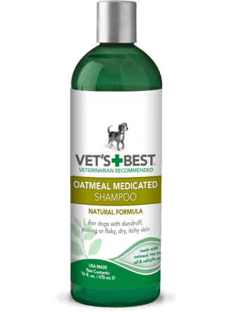Vet`s Best Oatmeal Med Shampoo (Ветс Бест Оатмеал Мед) терапевтичний шампунь для собак на основі вівса Запоріжжя